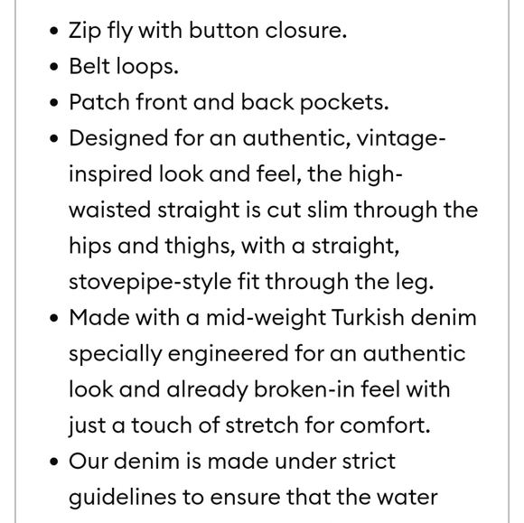 Banana Republic High Rise Denim Straight Leg, 16 - Picture 7 of 8